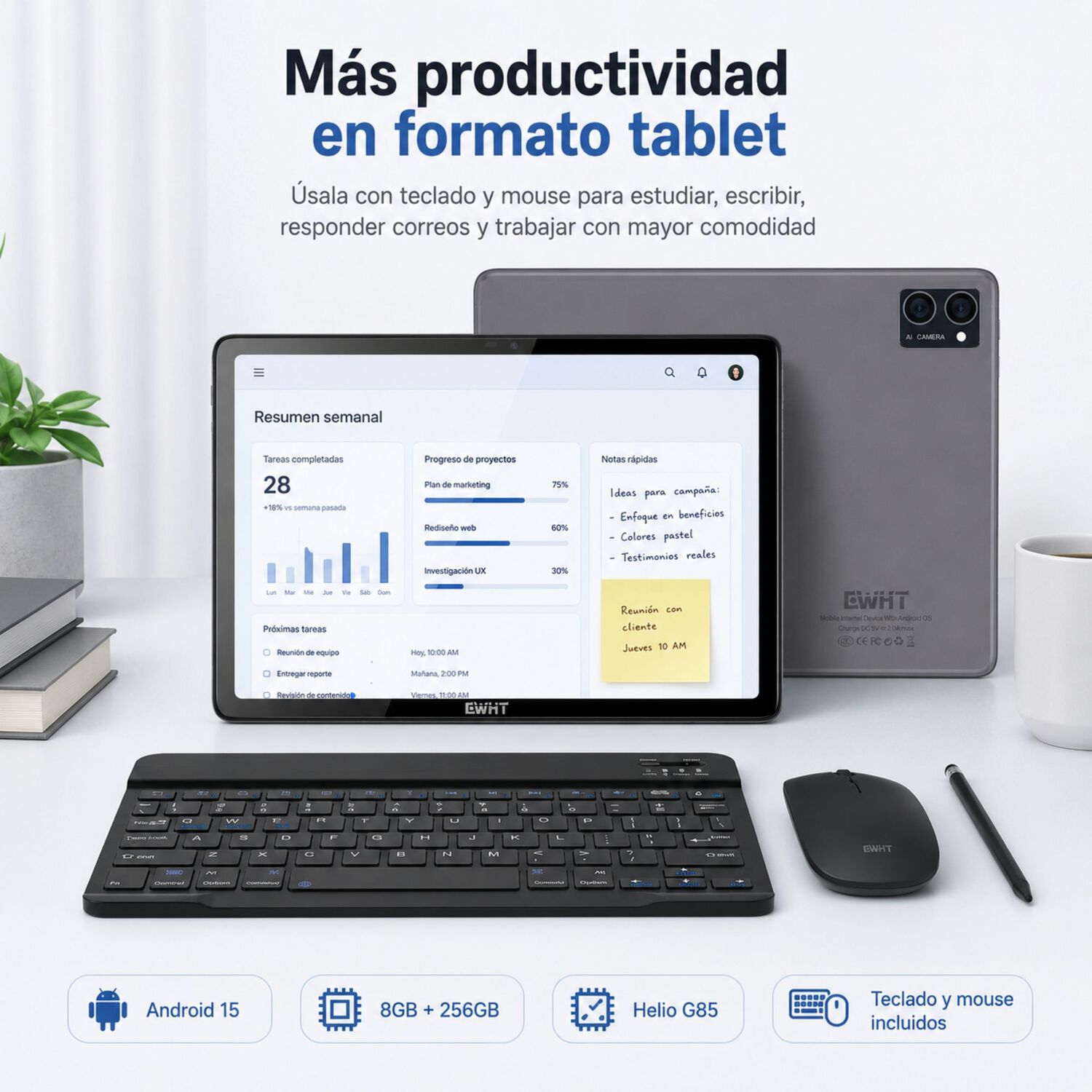 Tablet Cwht G16 4g 128gb 6gb Ram Kit Completo Accesorios image number 6.0
