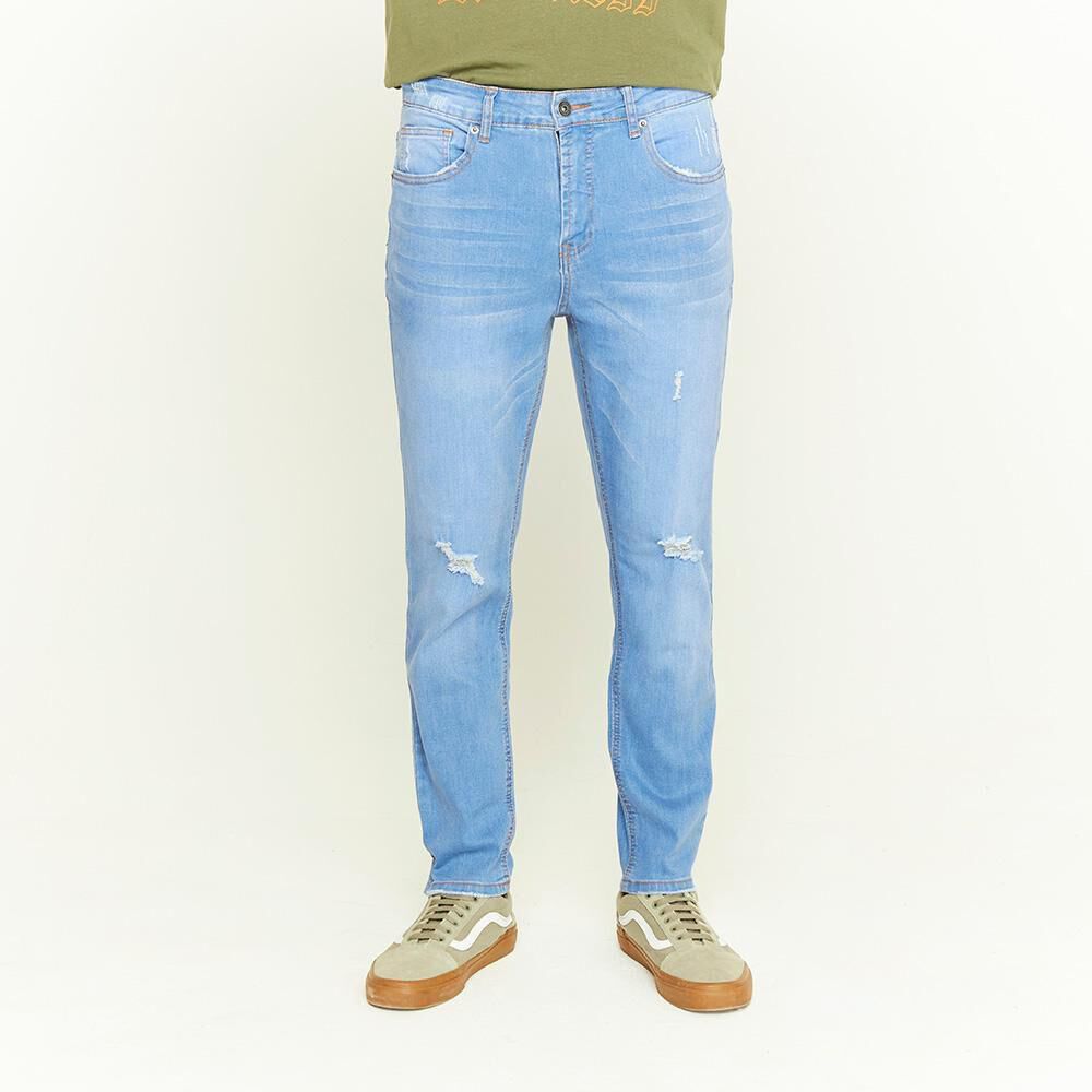 Jeans Roturas Tiro Medio Skinny Hombre Skuad en Oferta | Hites.com
