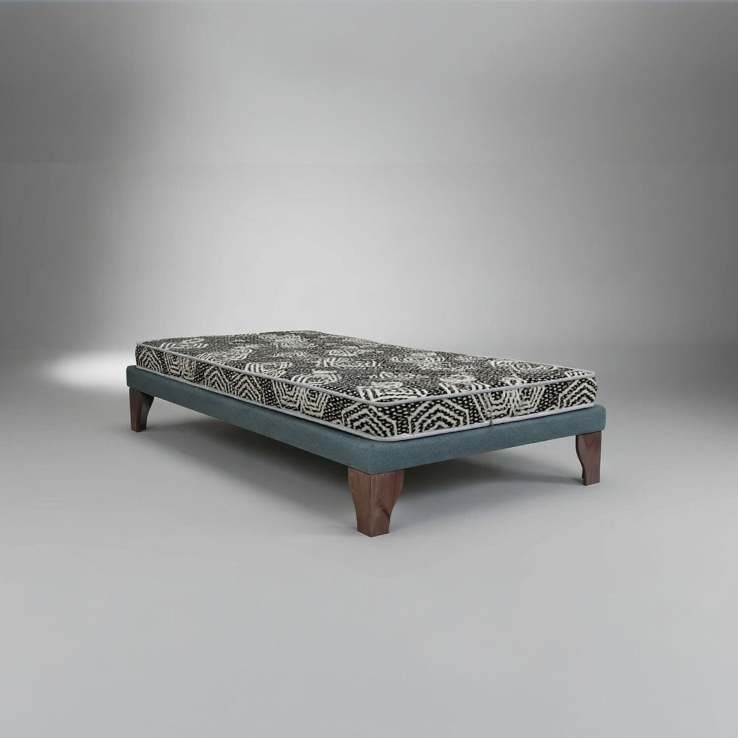 Cama 1 Plaza Box 8 Cm L180 Cm + Colchon Modelo Ideal / Con Patas De 24 Cm (gris) image number 1.0
