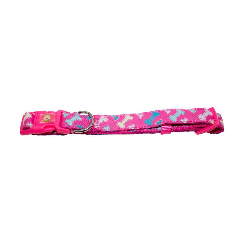 Collar Huesos Perro S Fucsia Mascan image number 0.0