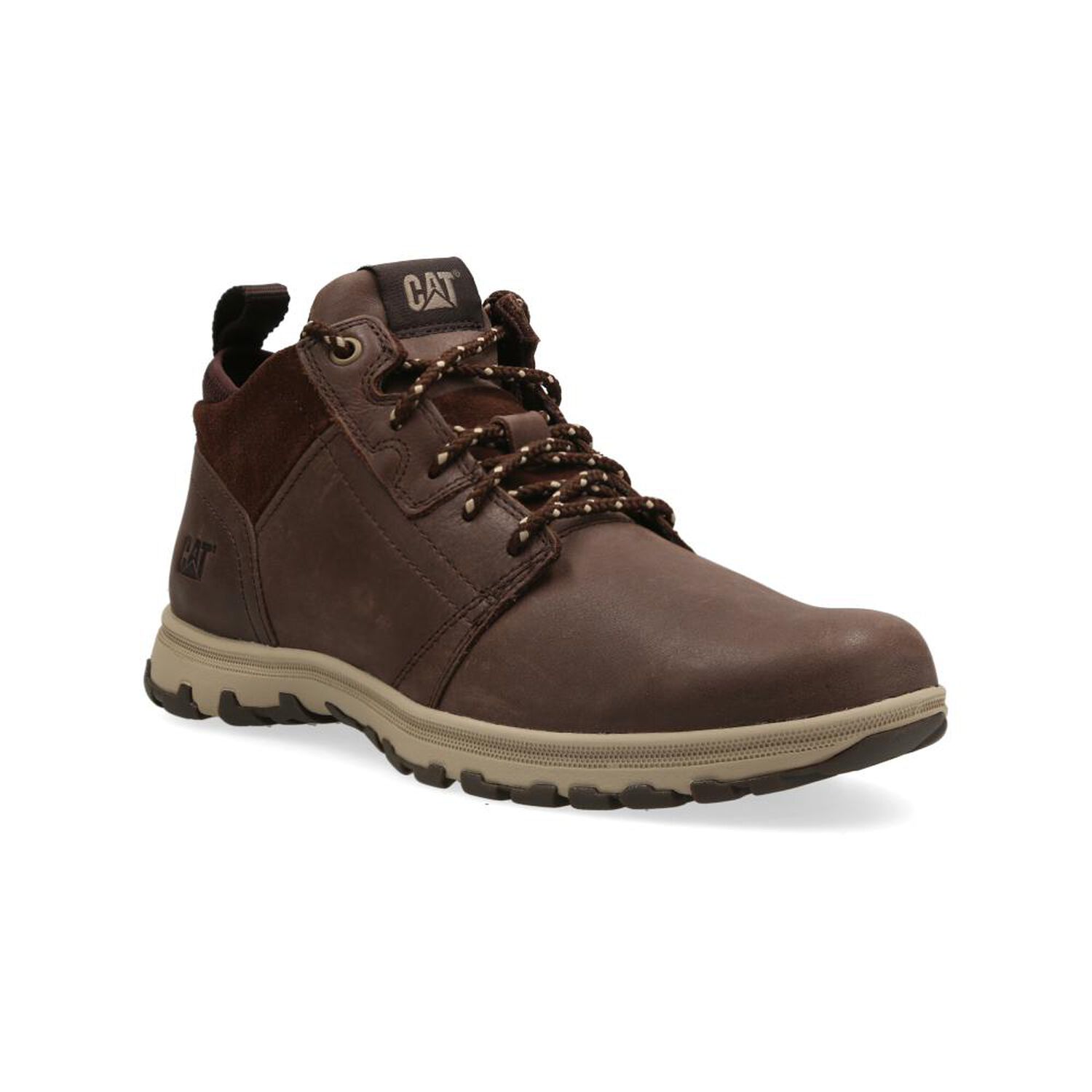 Zapato Casual Hombre Caterpillar Wrest Cuero Choco image number 0.0