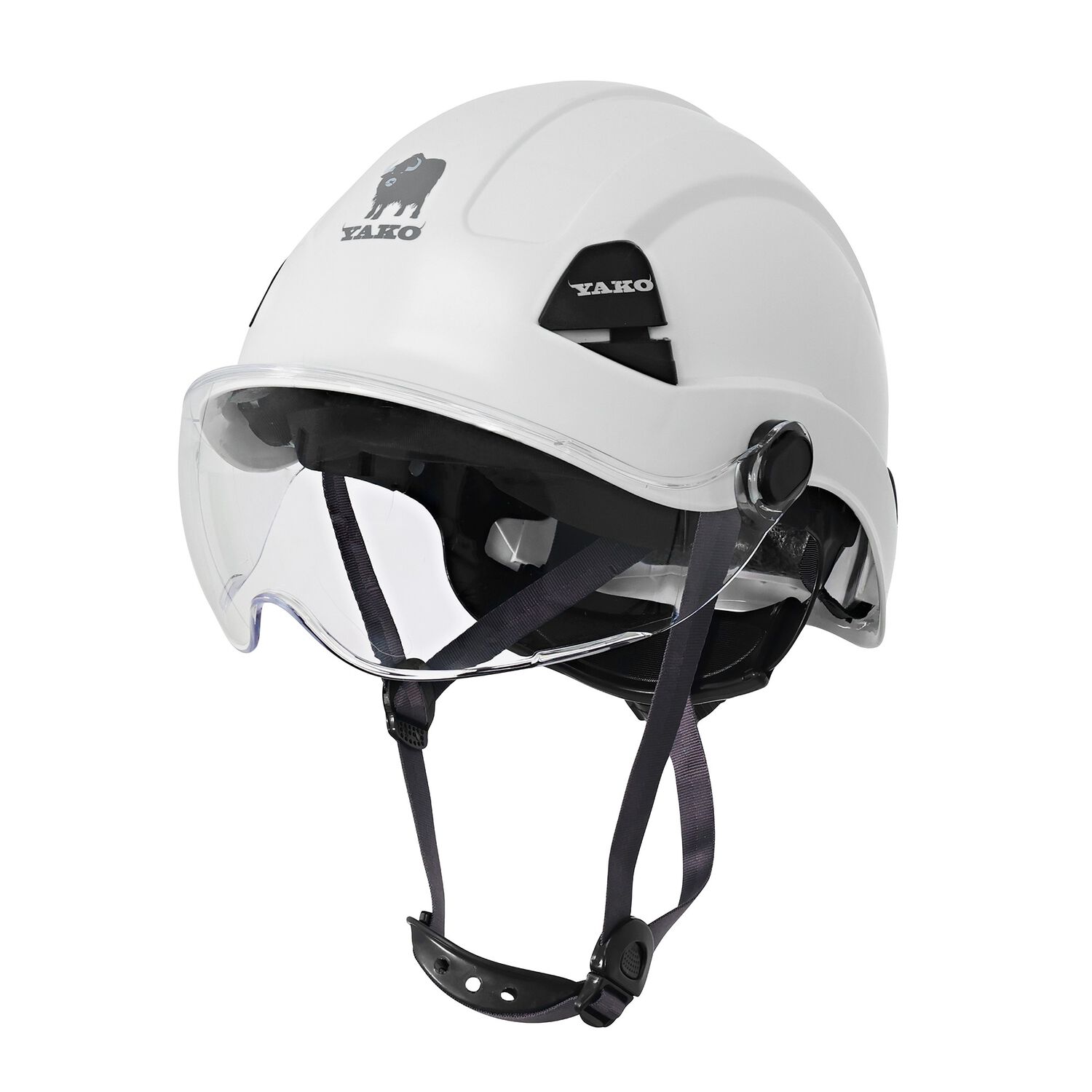 Casco Yako Steelpro Blanco Con Visera Isp image number 0.0