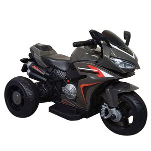 Trimoto Bigtrail Ni&ntilde;os Infantil 6v A Bater&iacute;a Gris