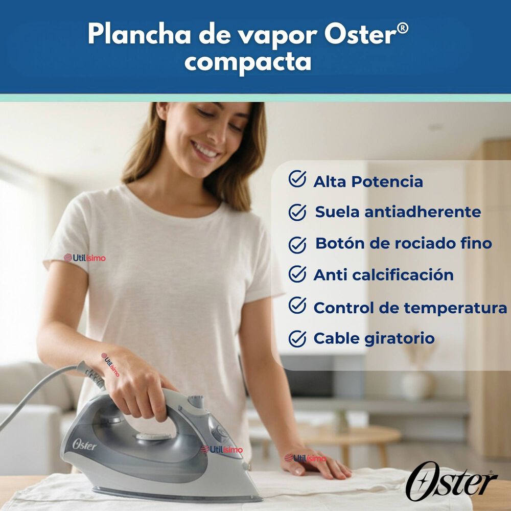 Plancha De Vapor Oster Compacta Gcstbs5001 Versi&oacute;n 2026 image number 1.0
