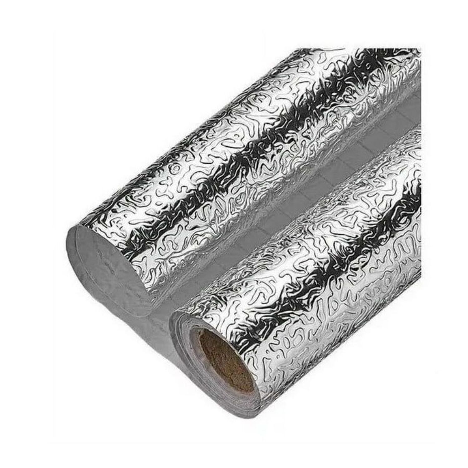 Pack 2 Papel Aluminio Autoadhesivo Antigrasa Para Cocina Impermeable Plateado 0.4x3m image number 2.0