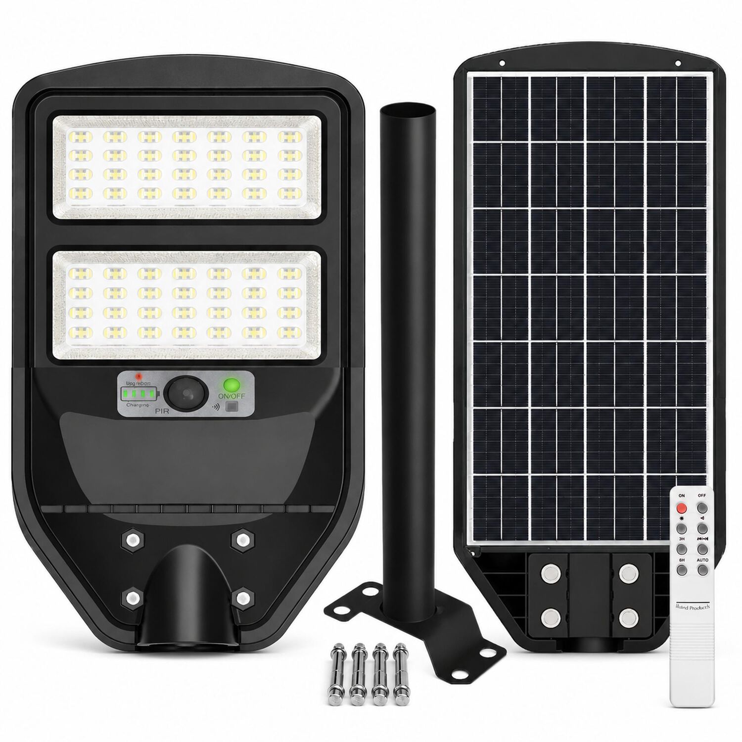Luminaria Solar Publica Con Soporte - High Light Led 100w image number 1.0