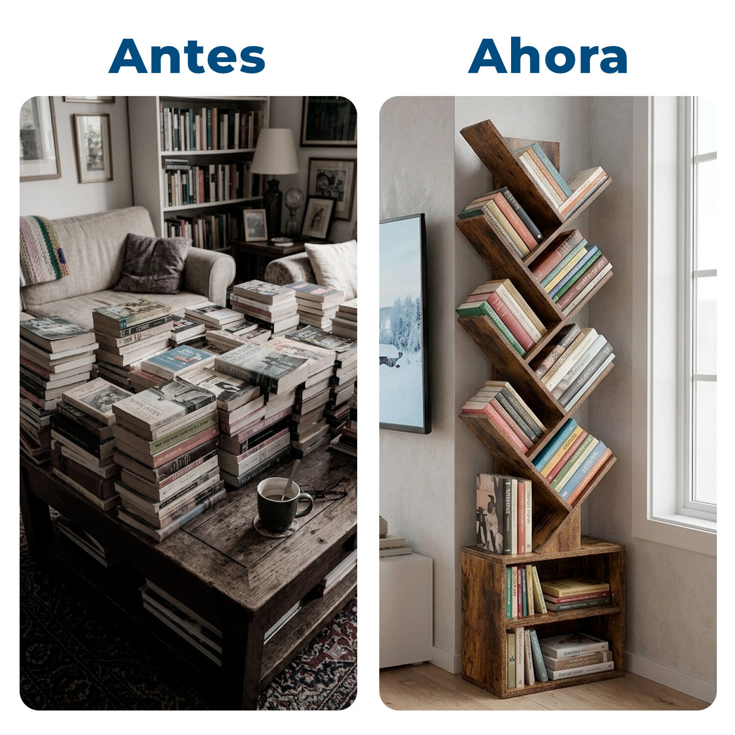 Estante Mueble Biblioteca Organizador Para Libros 6 Niveles image number 5.0