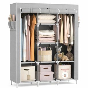 Armario Closet Ropero Armable Grande Gris