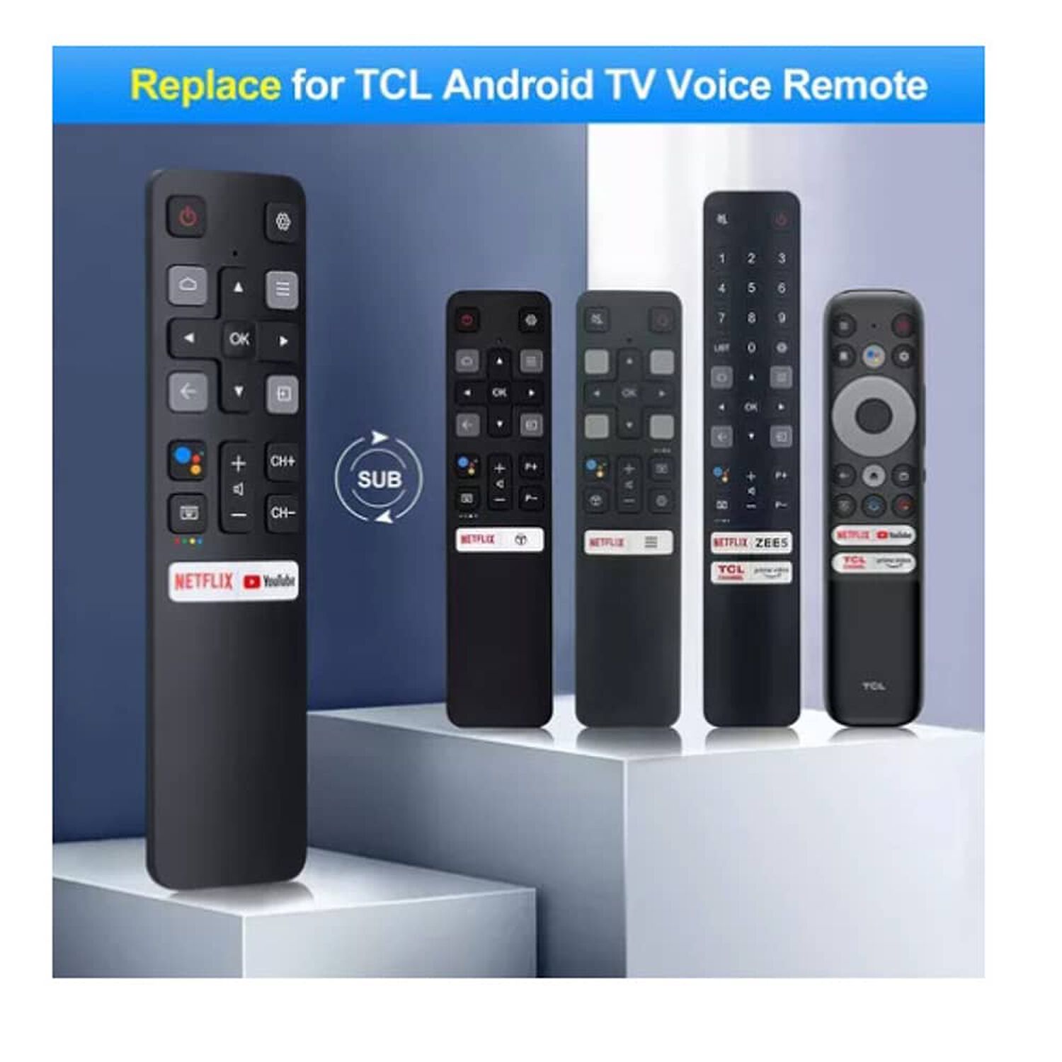 Control Remoto Para Smart Tv Tcl Rc802v Firme Nuevo image number 1.0