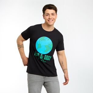Polera Estampada Manga Corta Cuello Redondo Hombre Skuad