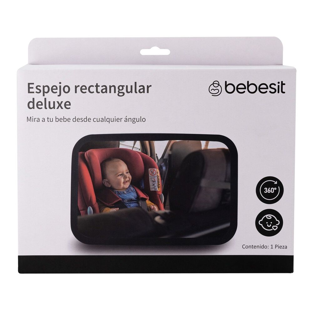 Espejo Auto Ajustable Deluxe Ajustable 360 Grados Silla Bebe image number 4.0