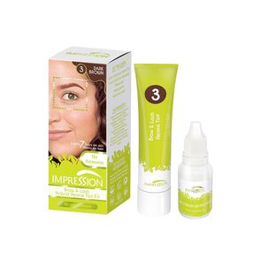 Impression Tintura Cejas Y Pestañas Castaño Oscuro 15ml