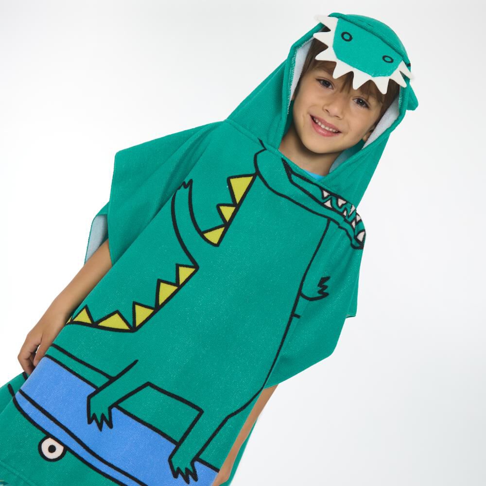 Toalla Playa Capucha Casaideal Kids Dino / 60 X 120 Cm image number 4.0