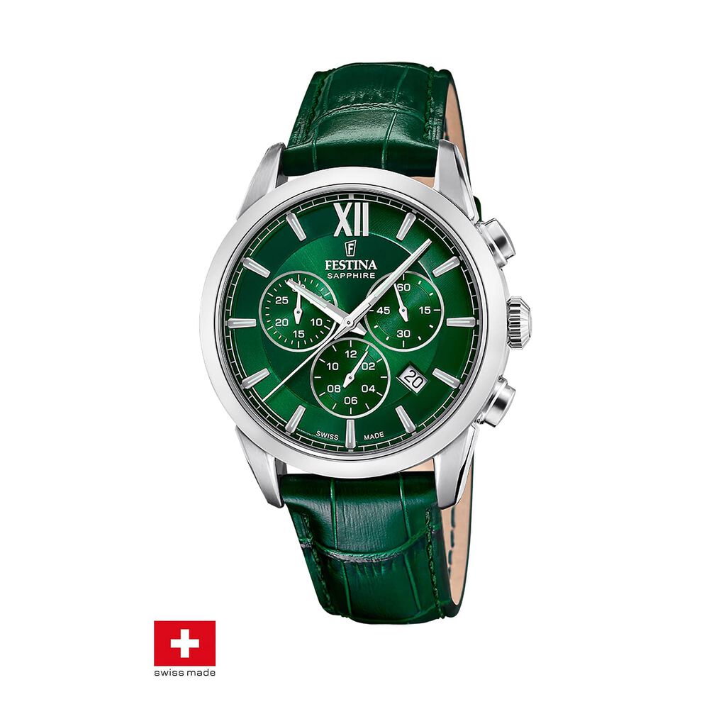 Reloj F20041/3 Festina Swiss Verde Hombre Chrono image number 0.0