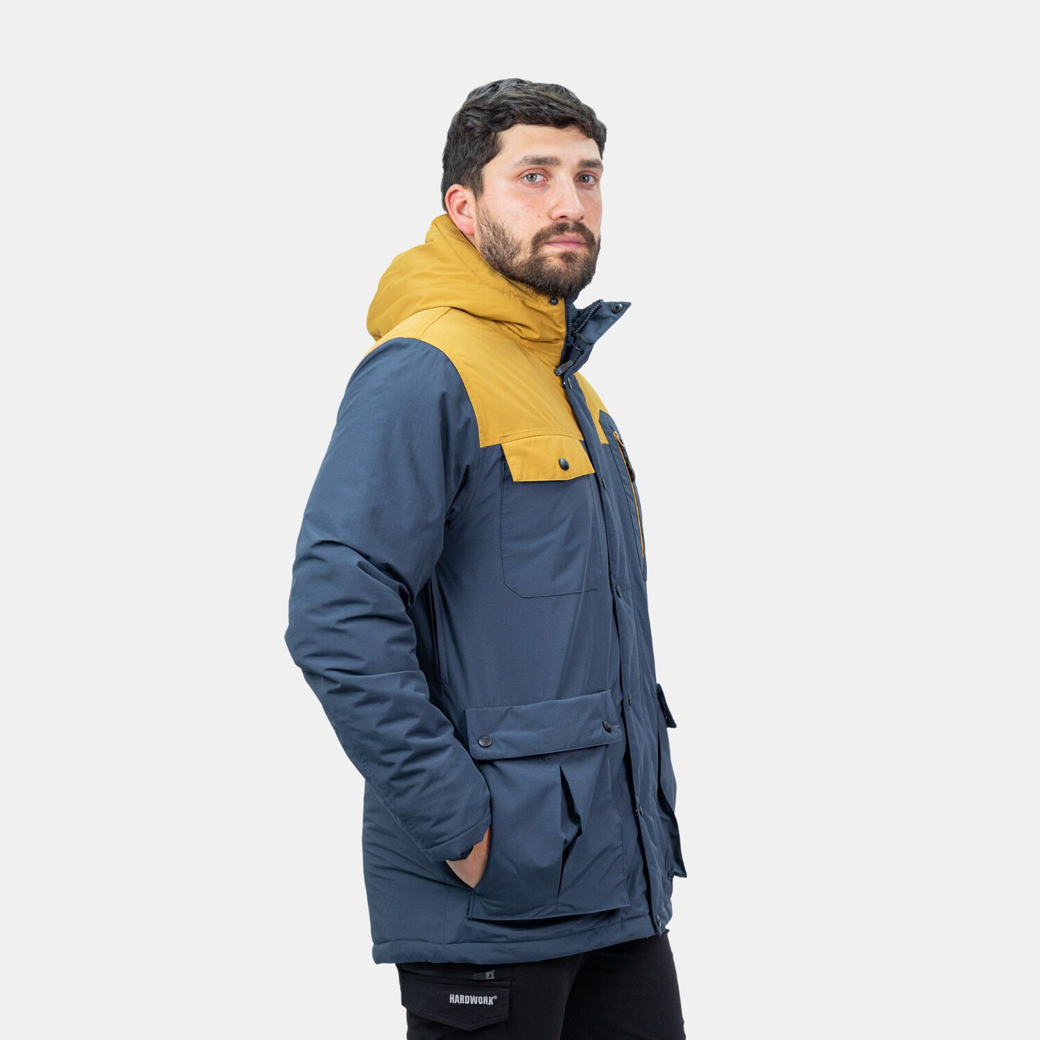 Parka Hw Kodiak Azul Mostaza image number 1.0