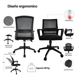Silla Ejecutiva Ergon&oacute;mica Par&iacute;s - Estilo Y Confort Para Tu Oficina