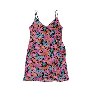 Vestido Cruzado Con Amarras Sin Mangas Cuello V Mujer Rolly Go