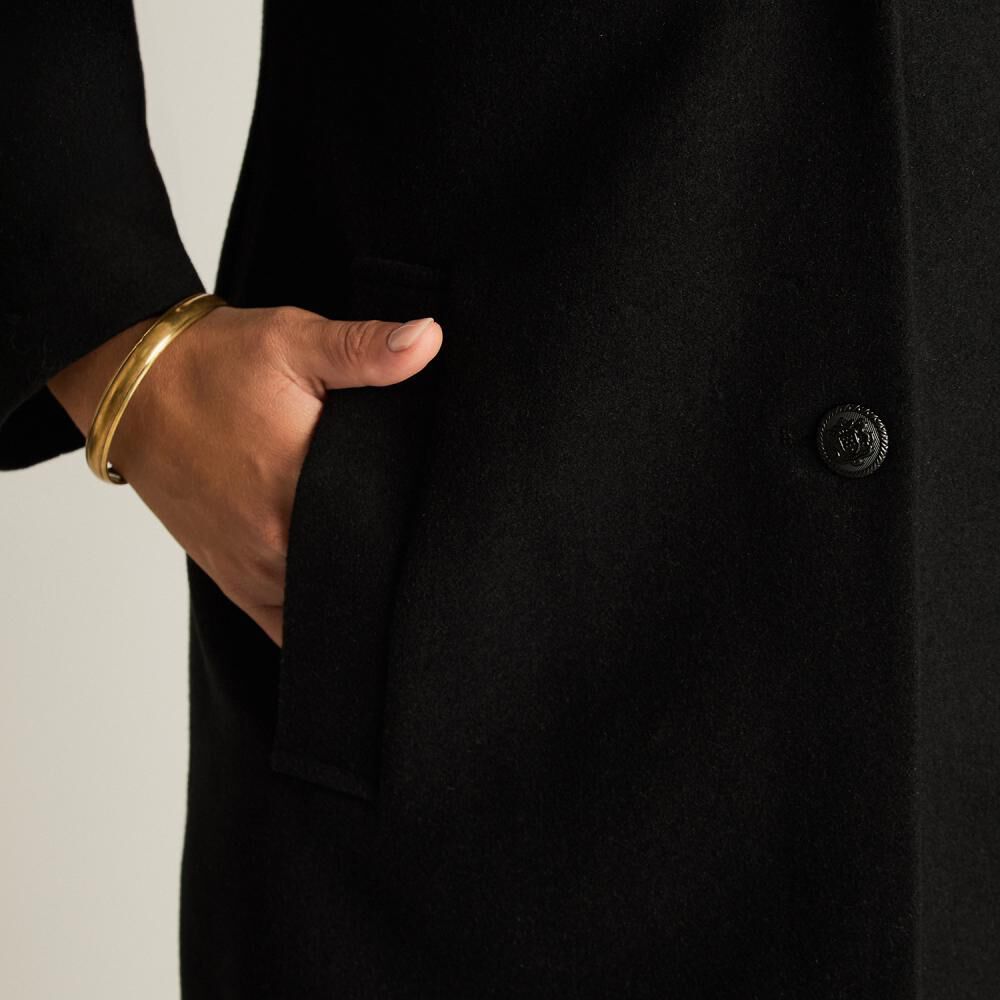 Abrigo Largo Cuello Solapa Mujer Lorenzo Di Pontti image number 3.0