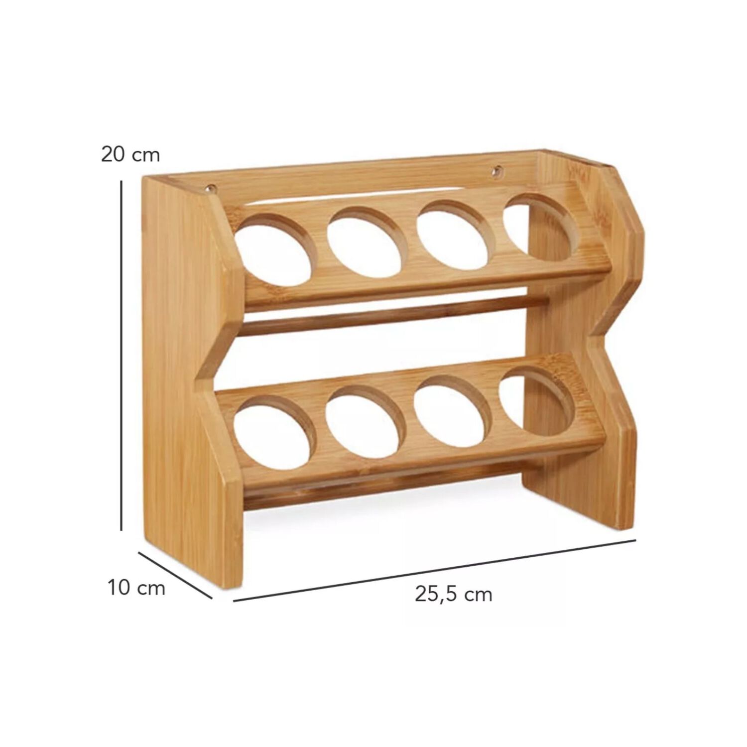 Especiero Condimentero Madera Cocina 8 Frascos Premium image number 1.0