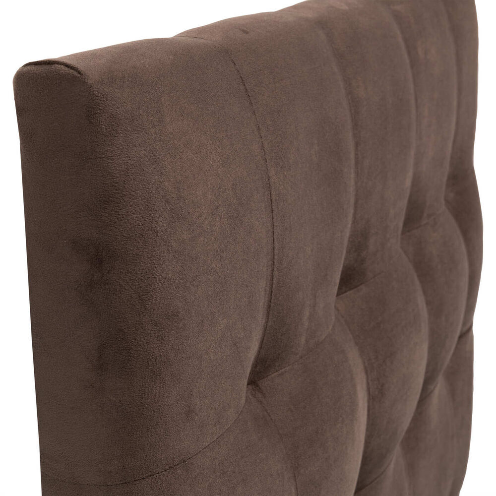 Respaldo Alicante Con Patas Felpa 1,5 Plazas Chocolate image number 1.0