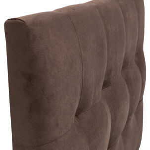 Respaldo Alicante Con Patas Felpa 1,5 Plazas Chocolate