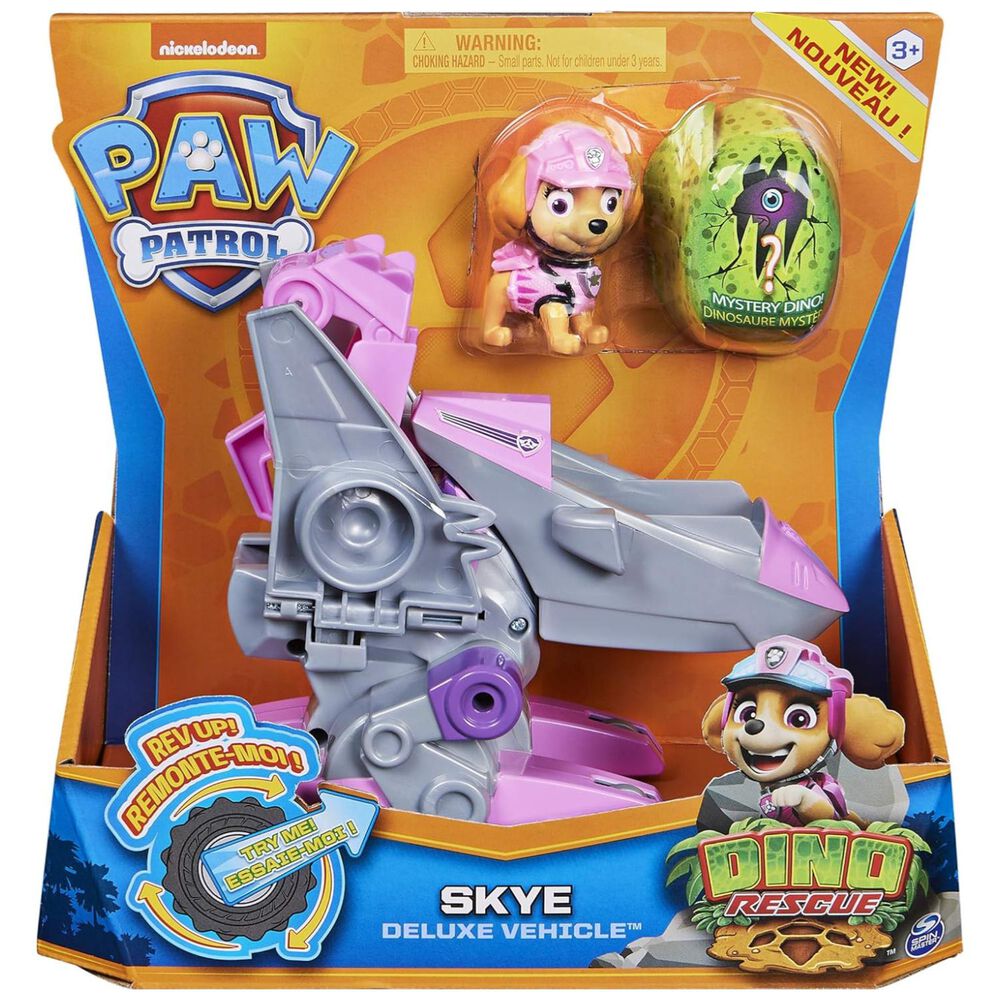 Juguete Skye Dino Rescate Gris Friccion Paw Patrol image number 2.0