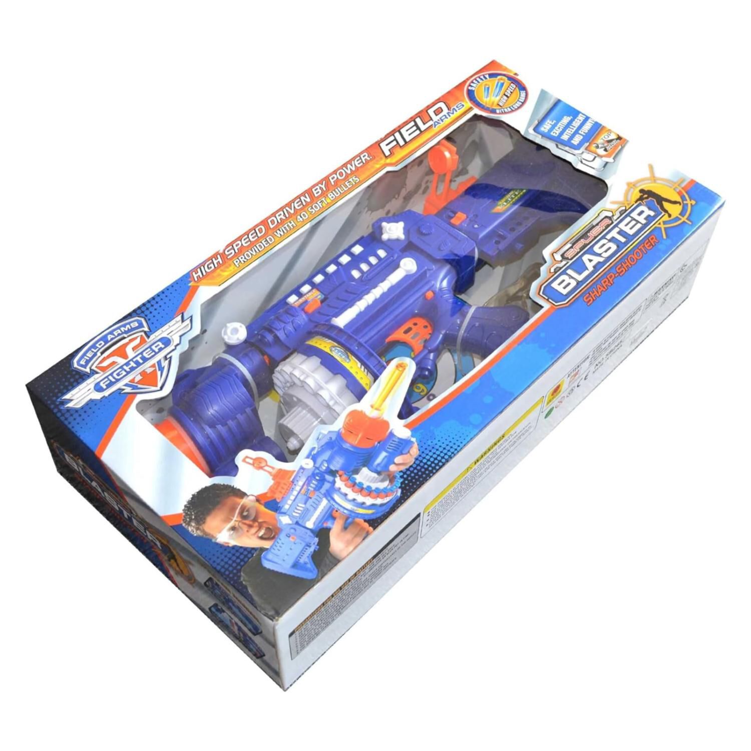 Juguete Lanzador De Dardos Blaster Acc Azul Infantil image number 2.0