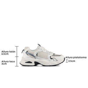 Zapatilla Deportiva De Malla Mujer Plataforma Weide Sl12