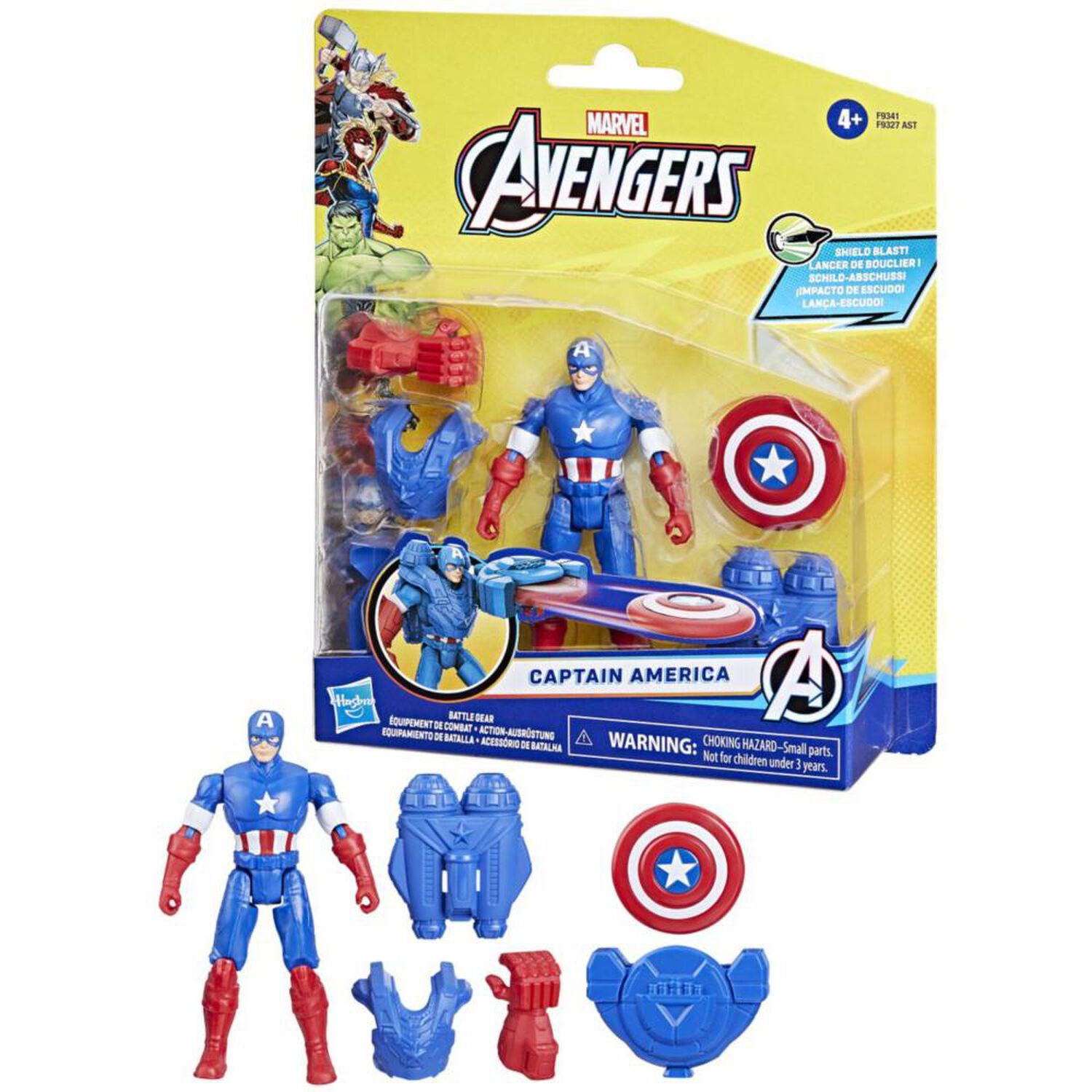 Figura De Acci&oacute;n Marvel Eic Hero Capit&aacute;n Am&eacute;rica image number 7.0