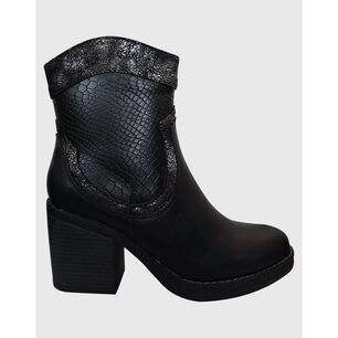 Bota Corta Print Negro