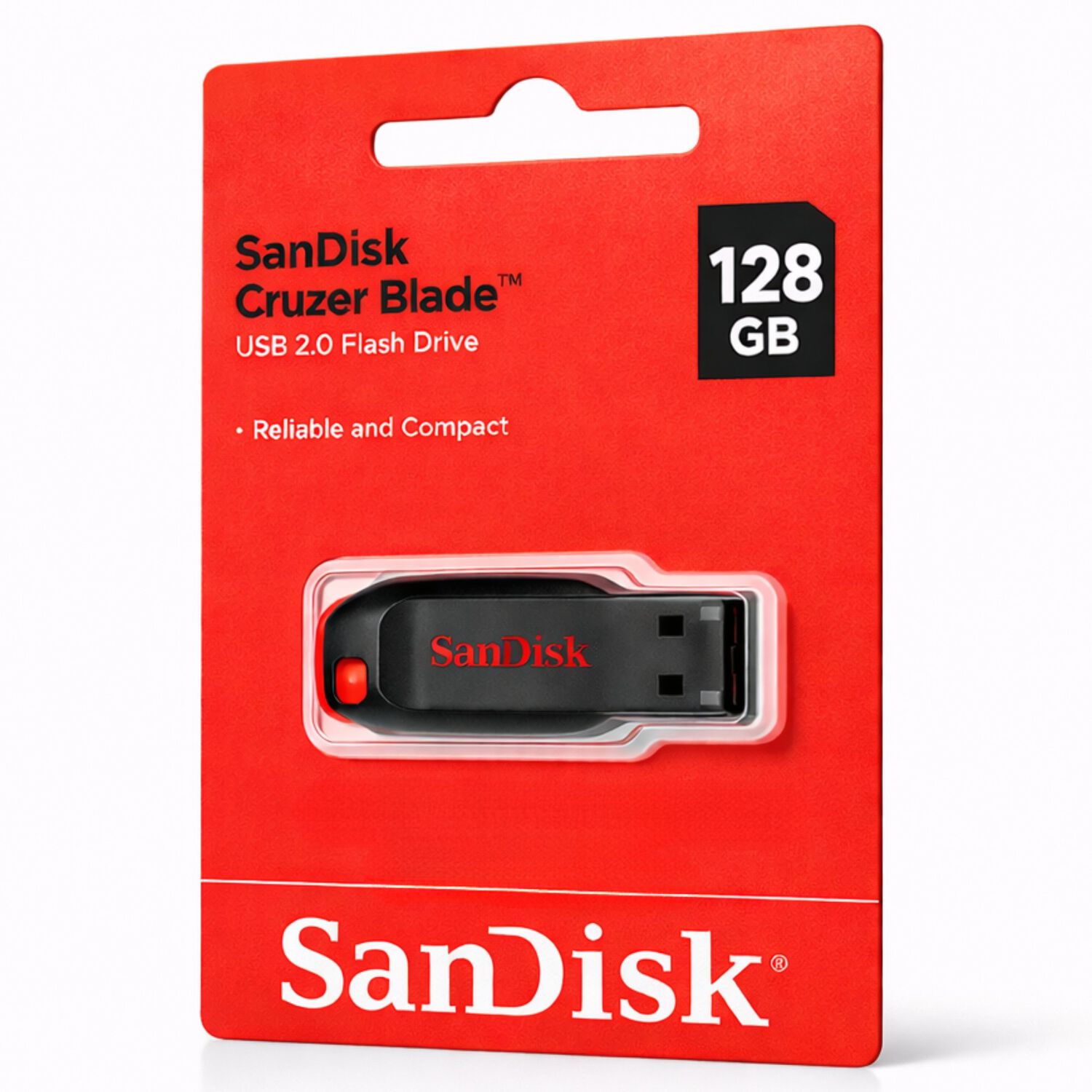 Pendrive Sandisk 128 Gb Cruzer Blade Usb 2.0 Flash Drive Z50 image number 0.0