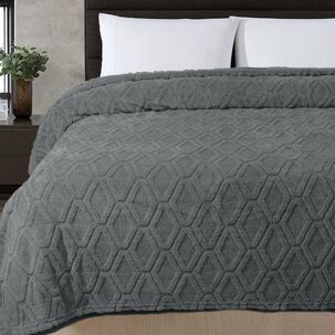 Frazada Sherpa Azhome Jacquard / 2 Plazas