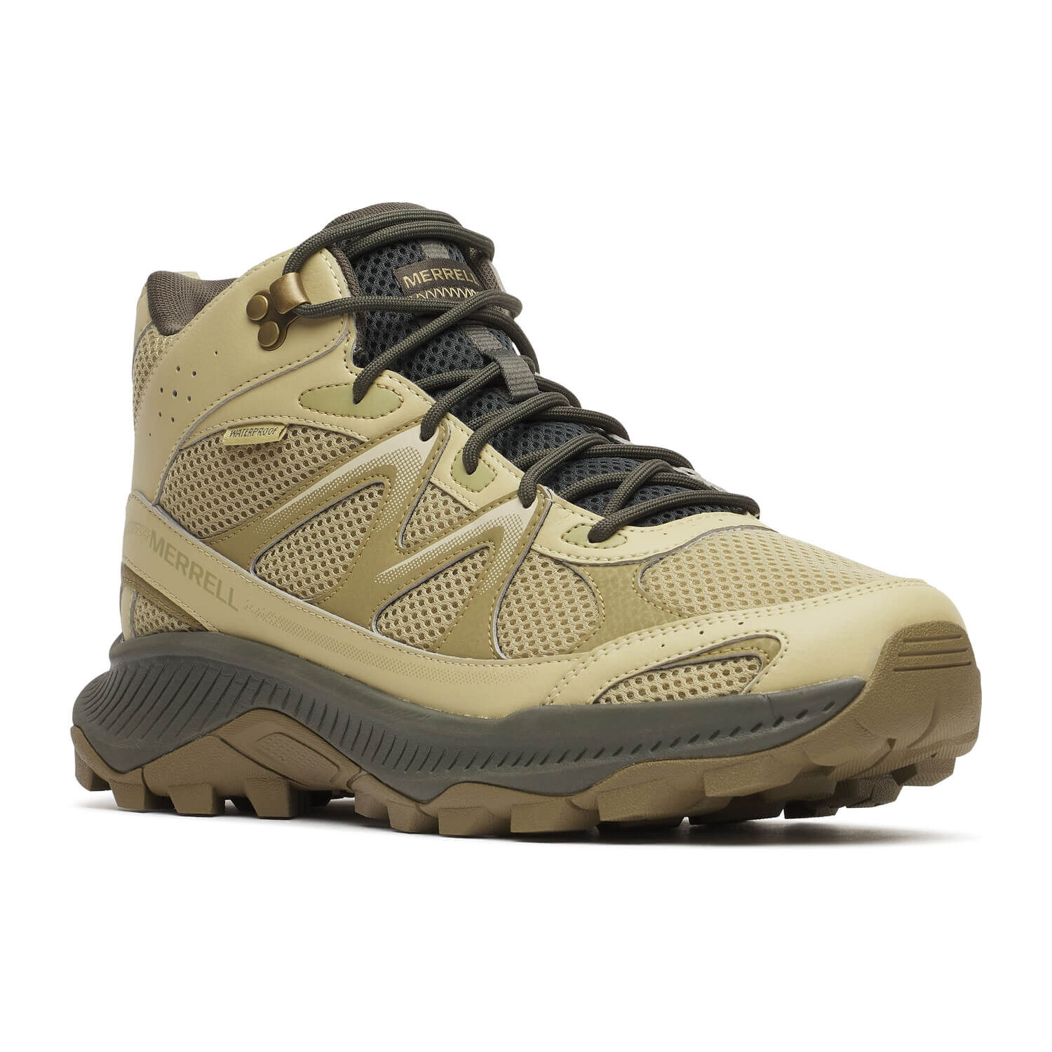 Bot&iacute;n Merrell Tempo Exp Mid Impermeable Verde Hombre image number 1.0