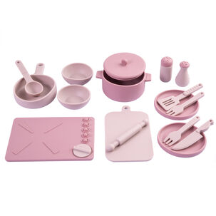 Cocina De Juguete Montessori Silicona Rosada