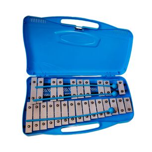 Metal&oacute;fono Crom&aacute;tico25 Tonos Azul All25w +baqueta Adicional