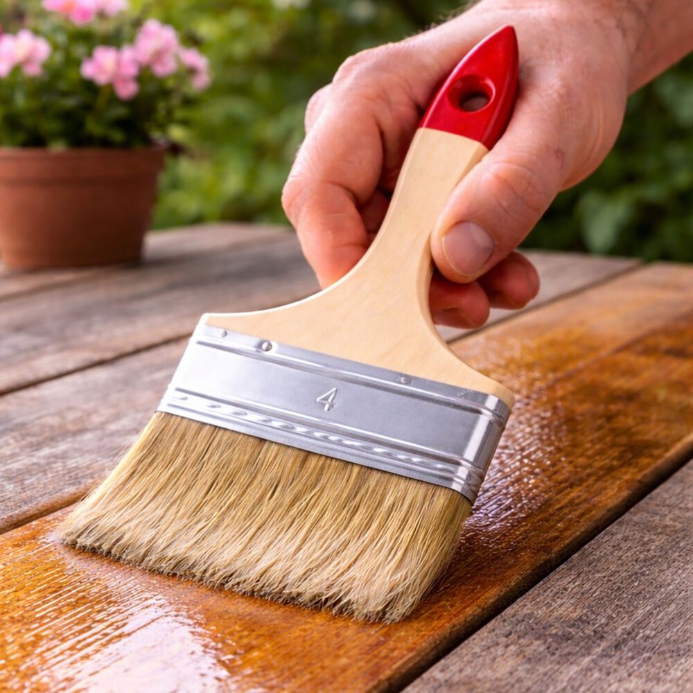 Set 6 Brocha Mango Madera 4 Pulgadas Para Pintura Pintar image number 3.0