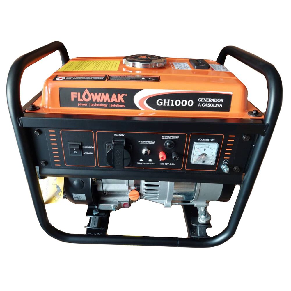 Generador Eléctrico A Gasolina Flowmak 800w 220v Gh1000 image number 0.0