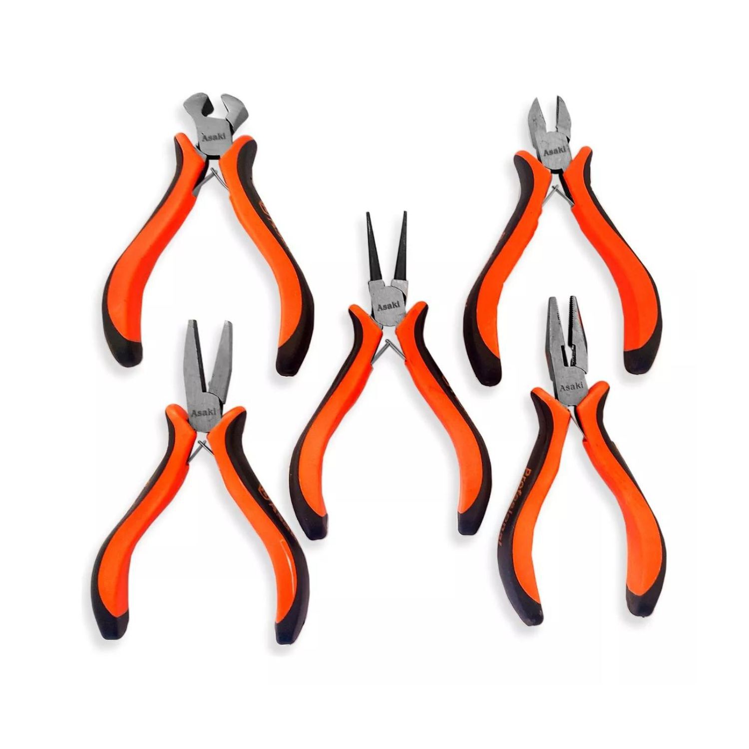 Set 5 Mini Alicates Multifuncion Corte Presion Ferreteria image number 0.0