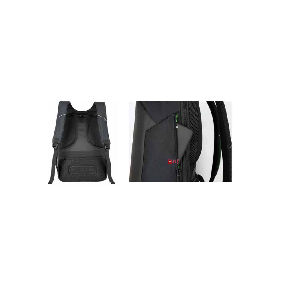 Mochila Antirrobo Impermeable Con Usb Color Negro - Ps image number 2.0