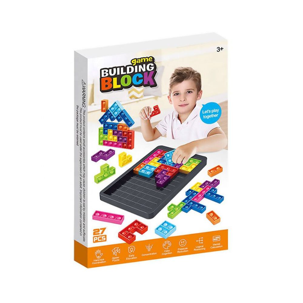 Juego De Antiestr&eacute;s Rompecabezas Para Ni&ntilde;os Bloques 27 Pcs image number 0.0