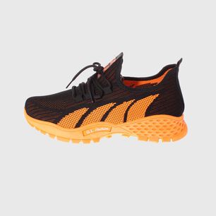 Zapatilla N/naranjo V&iacute;a Franca Art. 82109a20814hnblackorange