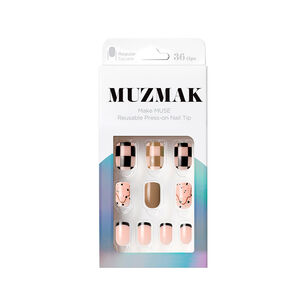 Muzmak - U&ntilde;as Press On Egg Milktea Regular Square 36 U.