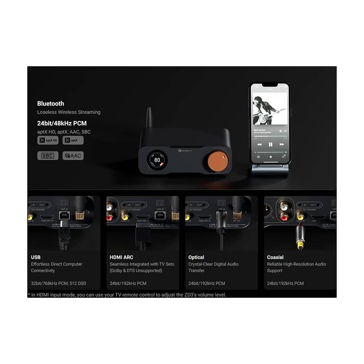 Preamplificador Bluetooth Dac Balanceado - Fosi Audio Zd3 image number 5.0