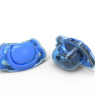 Pack De 2 Chupetes - Forma Ortodontica - Azul