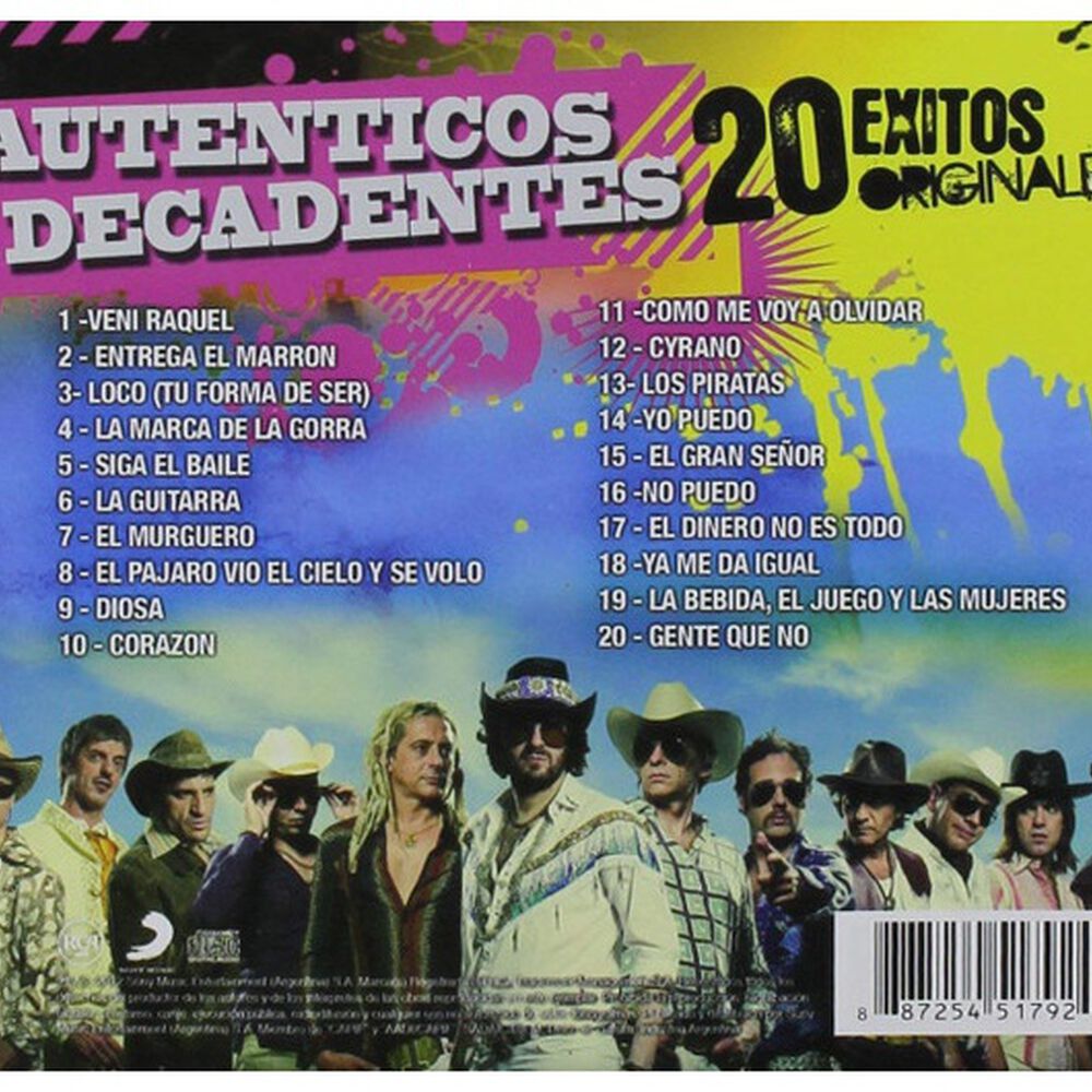 Autenticos Decadentes - 20 Exitos Originales | Cd image number 1.0