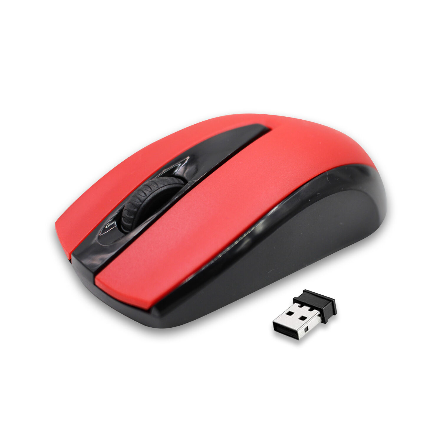 Mouse Inal&aacute;mbrico &Oacute;ptico 1200 Dpi Color Rojo - Ps image number 0.0