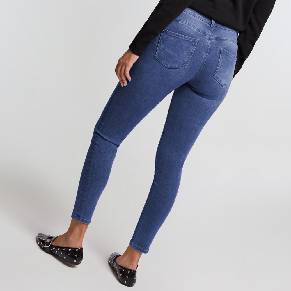 Jeans Tiro Alto Skinny Push Up Mujer Kimera image number 1.0