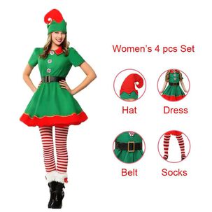 Disfraz Cosplay De Elfo Navideño Para Mujer, Vestido Adultos