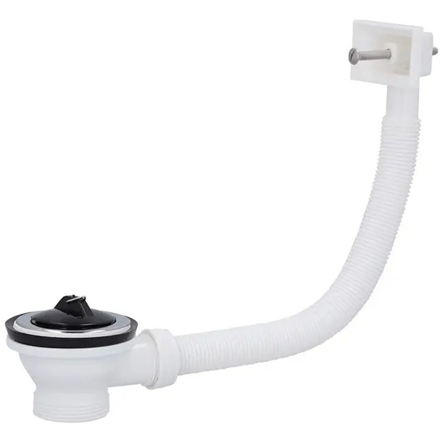 Desague Lavaplatos 1 1/2" Con Rebalse Y Tapon Blanco Marca Stretto image number 1.0