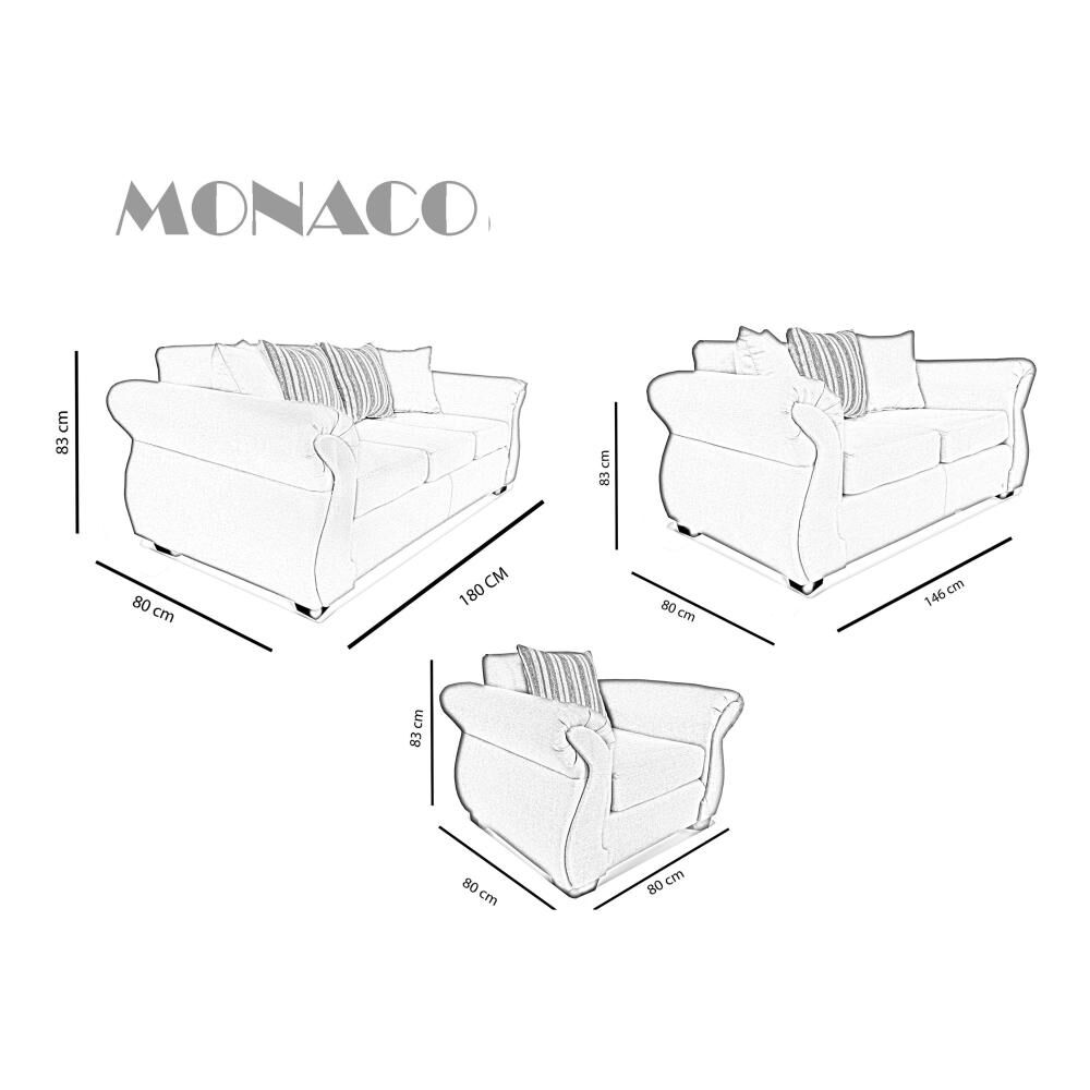 Juego De Living Elegant Detail Monaco / 6 Cuerpos image number 1.0